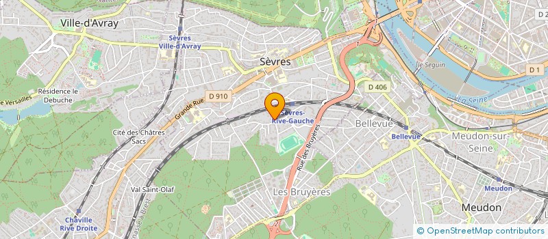 localisation de l'entreprise MADAME EMMA BURKEL à SEVRES