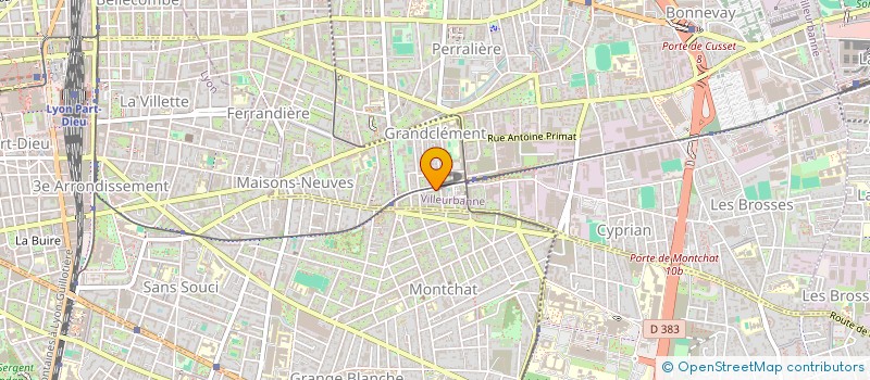 localisation de l'entreprise MADAME EMMA CABANERO  VILLEURBANNE