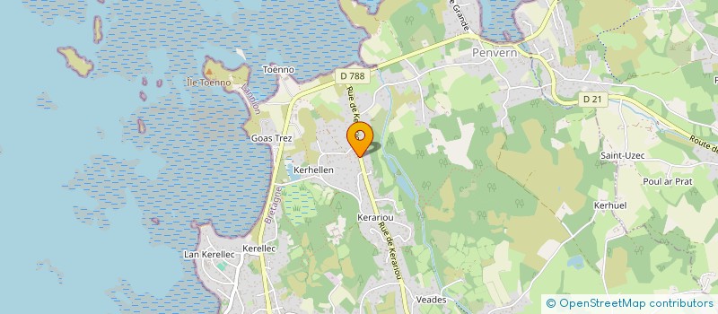 localisation de l'entreprise MADAME EMMA CADIOU  TREBEURDEN