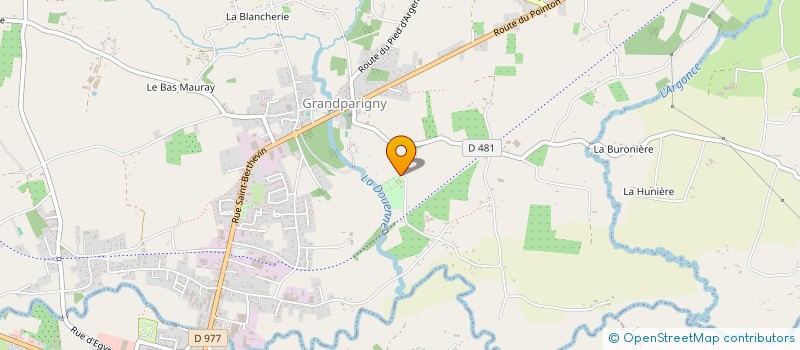 localisation de l'entreprise MADAME EMMA CAHU  GRANDPARIGNY