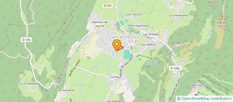 localisation de l'entreprise MADAME EMMA CAMILLE PELCENER  LANS-EN-VERCORS