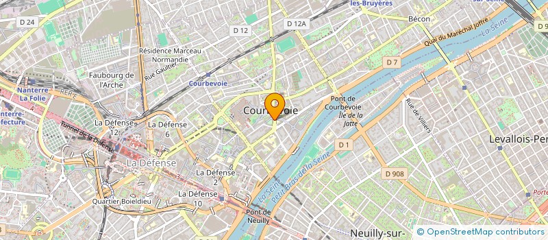 localisation de l'entreprise MADAME EMMA CARDINEAU à COURBEVOIE