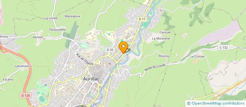 localisation de l'entreprise MADAME EMMA CASTEL à AURILLAC