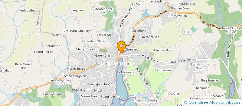 localisation de l'entreprise MADAME EMMA CHEHET  LA FORET-FOUESNANT