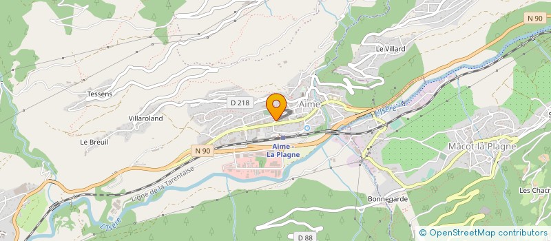 localisation de l'entreprise MADAME EMMA COSTERG à AIME-LA-PLAGNE