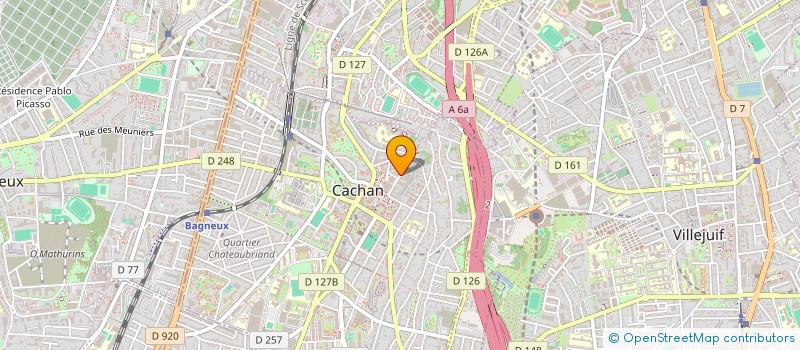 localisation de l'entreprise MADAME EMMA COUVELARD  CACHAN