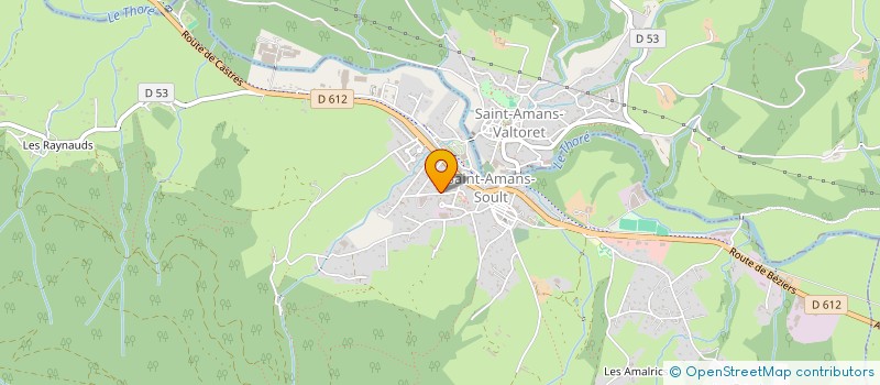 localisation de l'entreprise MADAME EMMA CROS  SAINT-AMANS-SOULT