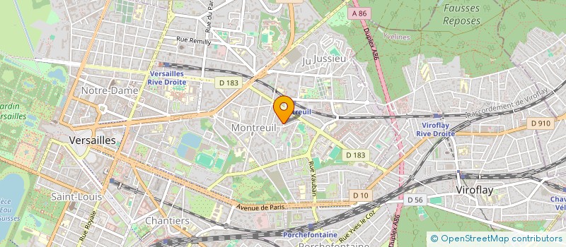 localisation de l'entreprise MADAME EMMA CROSNIER à VERSAILLES
