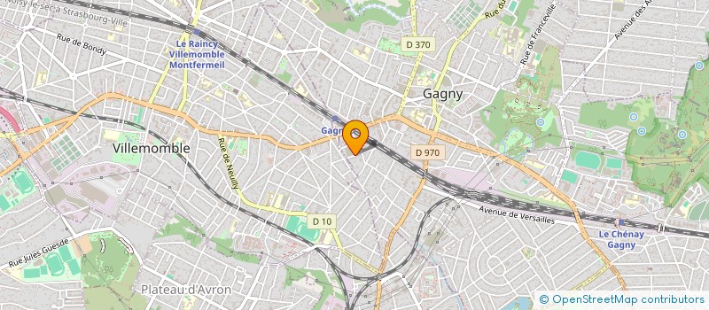 localisation de l'entreprise MADAME EMMA DANIEL  GAGNY