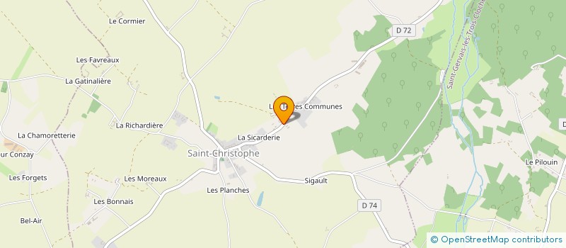 localisation de l'entreprise MADAME EMMA DARCHIS à SAINT-CHRISTOPHE