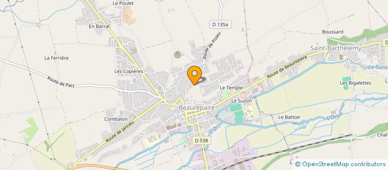 localisation de l'entreprise MADAME EMMA DE ROBERTIS  BEAUREPAIRE