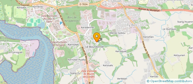 localisation de l'entreprise MADAME EMMA DELUERMOZ à QUIMPER