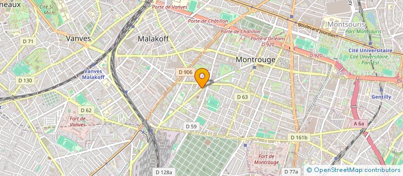 localisation de l'entreprise MADAME EMMA DESCOUENS  MONTROUGE