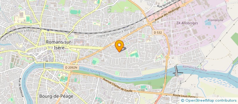 localisation de l'entreprise MADAME EMMA DIAS SANTOS  ROMANS-SUR-ISERE