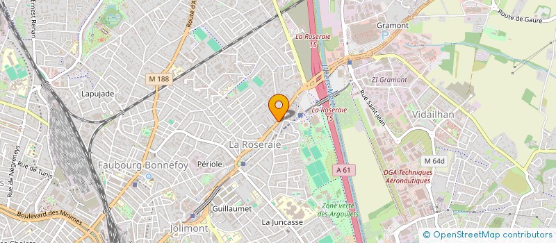 localisation de l'entreprise MADAME EMMA DOMINGUES  TOULOUSE