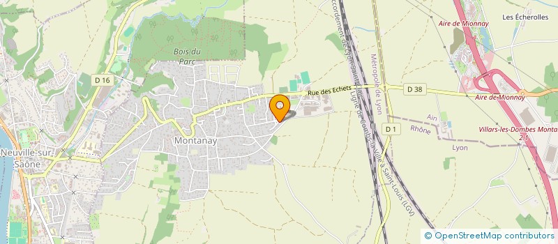 localisation de l'entreprise MADAME EMMA DUFALE  MONTANAY