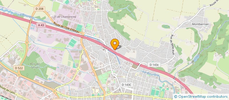 localisation de l'entreprise MADAME EMMA-ELIZABETH CHEVALIER  BOURGOIN-JALLIEU