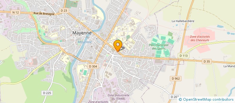 localisation de l'entreprise MADAME EMMA ELUARD-GAUVAIN  MAYENNE