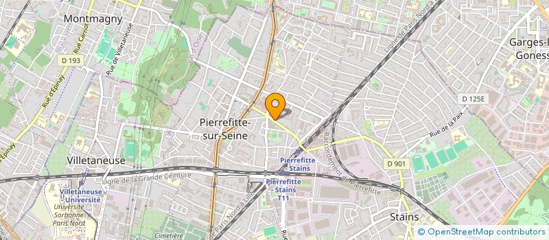 localisation de l'entreprise MADAME EMMA FERREIRA PINTO à PIERREFITTE-SUR-SEINE