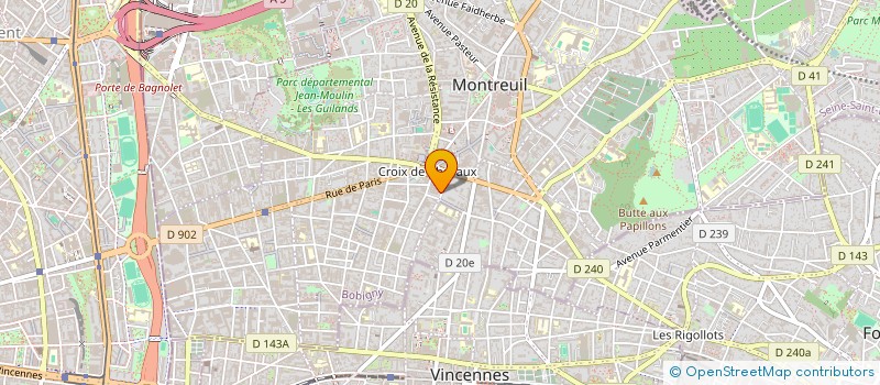 localisation de l'entreprise MADAME EMMA FOURNIER à MONTREUIL
