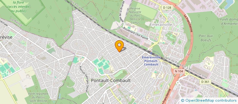 localisation de l'entreprise MADAME EMMA GARCIA à PONTAULT-COMBAULT