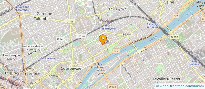localisation de l'entreprise MADAME EMMA GHALILA à COURBEVOIE