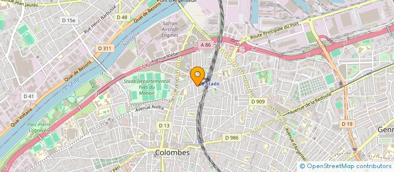 localisation de l'entreprise MADAME EMMA GILIBERT  COLOMBES