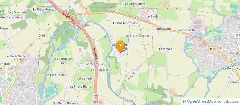 localisation de l'entreprise MADAME EMMA GODEFROY  THORIGNE-FOUILLARD