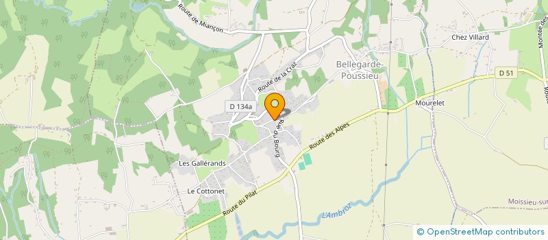 localisation de l'entreprise MADAME EMMA GRATESSOLLE à BELLEGARDE-POUSSIEU
