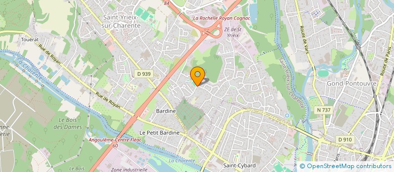 localisation de l'entreprise MADAME EMMA GRELIER à SAINT-YRIEIX-SUR-CHARENTE