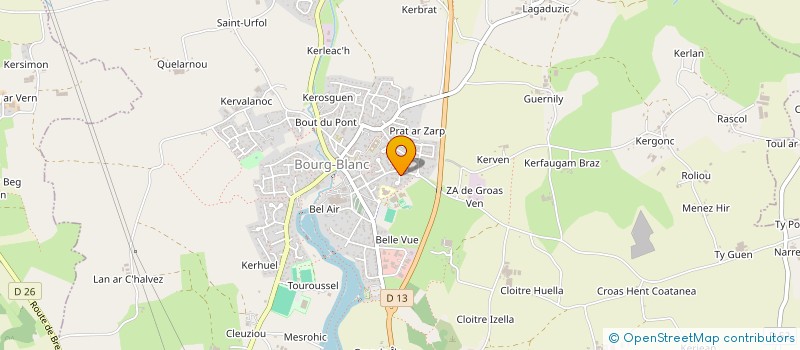 localisation de l'entreprise MADAME EMMA GRIPPON  BOURG-BLANC