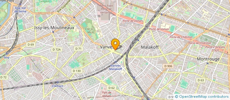 localisation de l'entreprise MADAME EMMA GUESSEL  VANVES