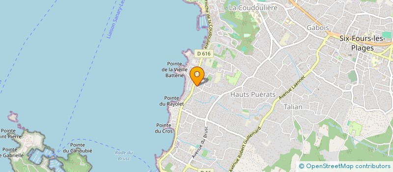 localisation de l'entreprise MADAME EMMA GUINAMANT à SIX-FOURS-LES-PLAGES