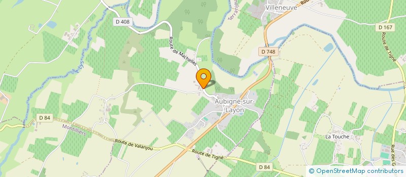 localisation de l'entreprise MADAME EMMA HALLAIRE  AUBIGNE-SUR-LAYON