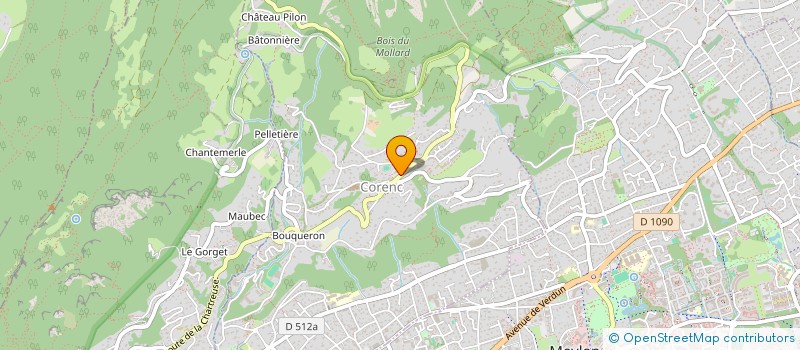 localisation de l'entreprise MADAME EMMA HARBONNIER  CORENC