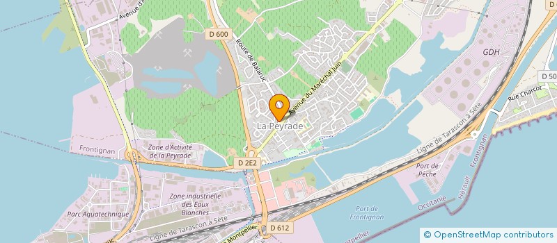 localisation de l'entreprise MADAME EMMA HARMANN LEGEAY à FRONTIGNAN