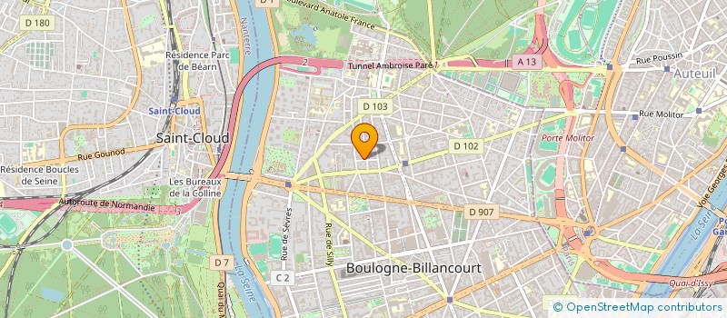 localisation de l'entreprise MADAME EMMA HEMRAJ  BOULOGNE-BILLANCOURT