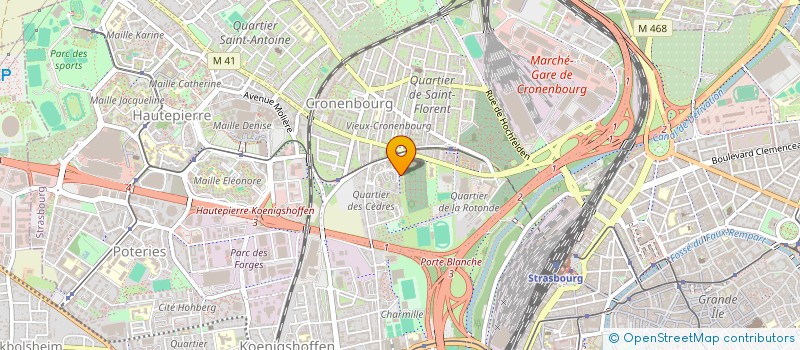 localisation de l'entreprise MADAME EMMA HONECKER  STRASBOURG