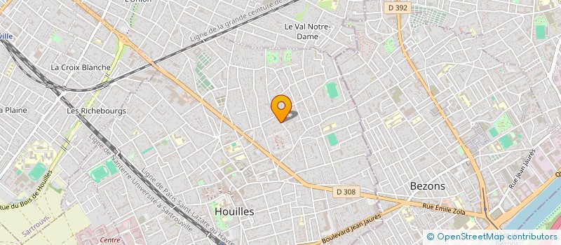 localisation de l'entreprise MADAME EMMA HORVILLE  HOUILLES