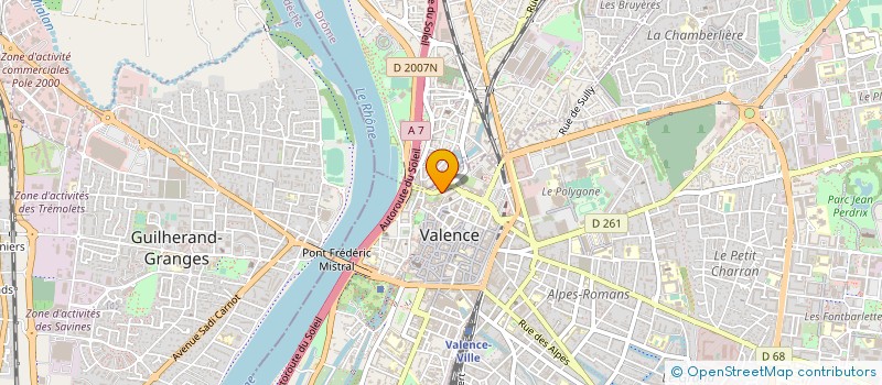 localisation de l'entreprise MADAME EMMA HUGOL à VALENCE
