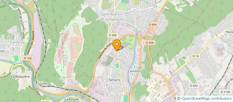 localisation de l'entreprise MADAME EMMA HUGUET  SAINT-MARTIN-DE-VALGALGUES