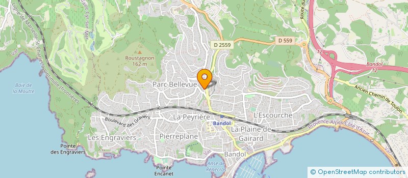 localisation de l'entreprise MADAME EMMA JAHAN  SANARY-SUR-MER