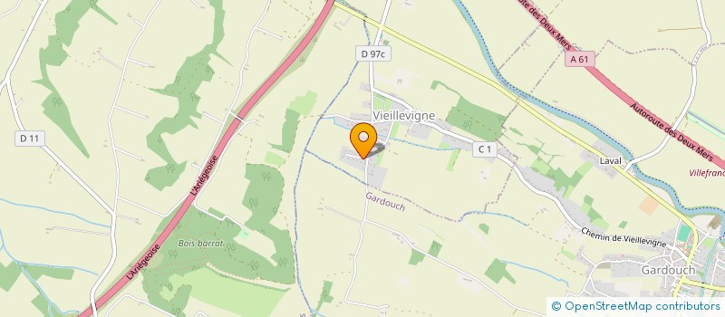 localisation de l'entreprise MADAME EMMA JAKUBIAK  VIEILLEVIGNE