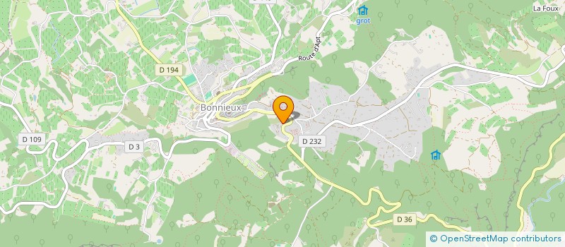 localisation de l'entreprise MADAME EMMA JEAN  BONNIEUX