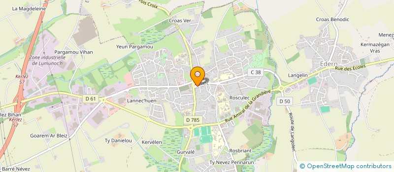 localisation de l'entreprise MADAME EMMA KERHOAS  BRIEC