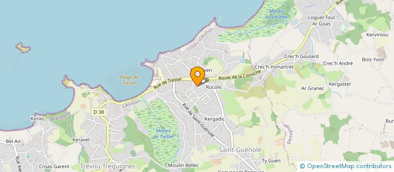 localisation de l'entreprise MADAME EMMA L'HORSET  TREVOU-TREGUIGNEC