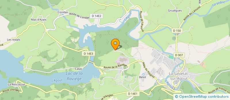 localisation de l'entreprise MADAME EMMA LARAIGNE  LA SALVETAT-SUR-AGOUT