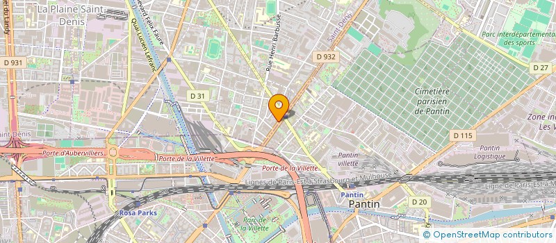 localisation de l'entreprise MADAME EMMA LARRAZET  AUBERVILLIERS