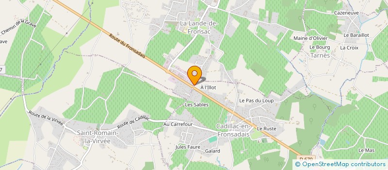 localisation de l'entreprise MADAME EMMA LASSIME  LA LANDE-DE-FRONSAC