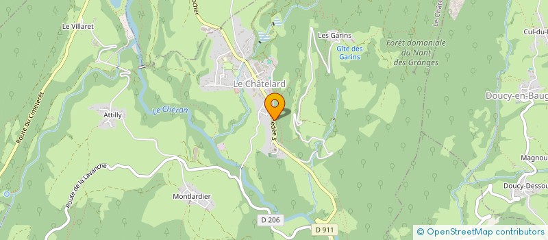 localisation de l'entreprise MADAME EMMA LAVOREL à LE CHATELARD